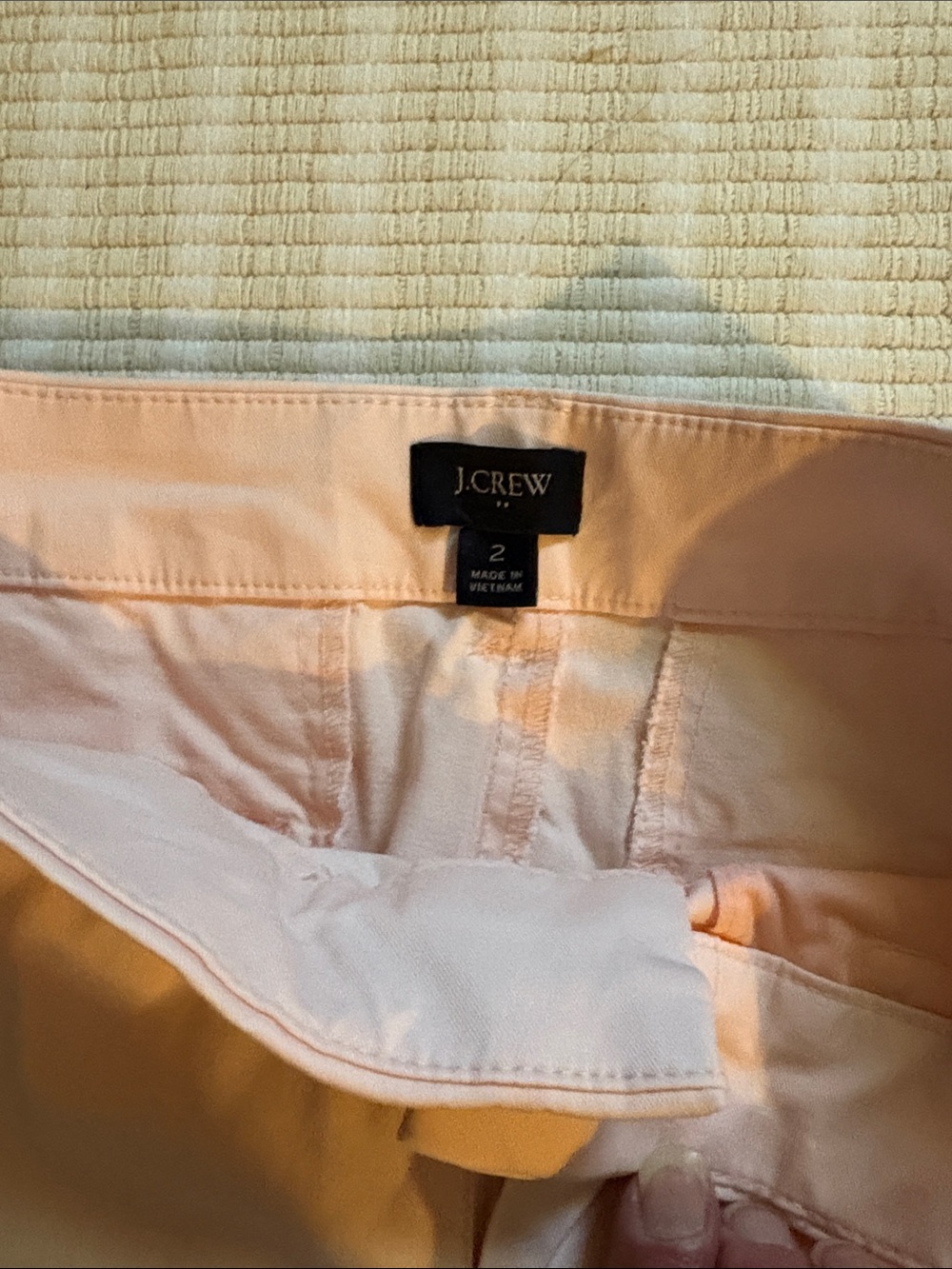 J. Crew Pale Pink Tailored Shorts - Picture 2 of 3